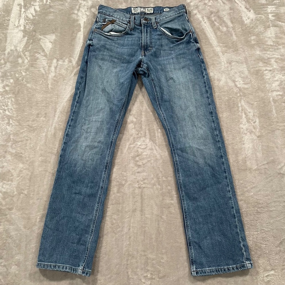 Classic Men's Blue Straight-Leg Jeans